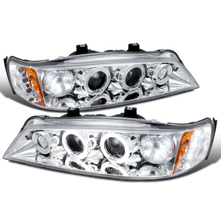 Spec-D Tuning 94-97 Honda Accord Halo LED Projector Chrome 2LHP-ACD94-TM